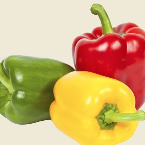 Fresh Green & Red Pepper