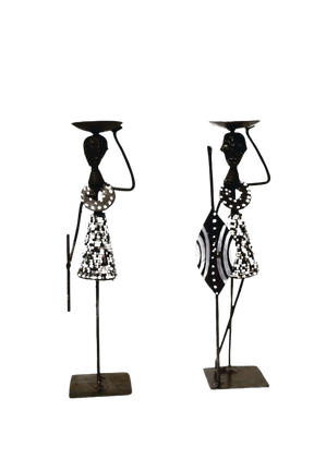A PAIR OF CANDLE  STANDS