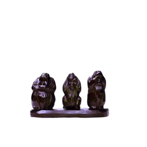3-IN-1 GORILLAS  STATUE